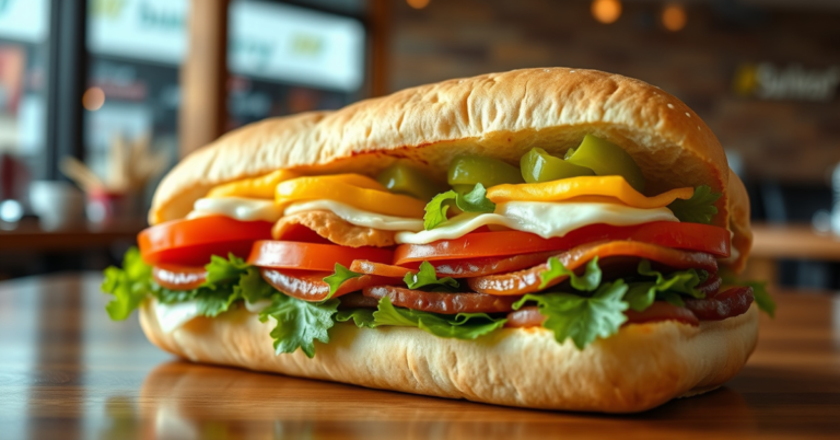 Subway Sandwich Menu With Prices For 2026