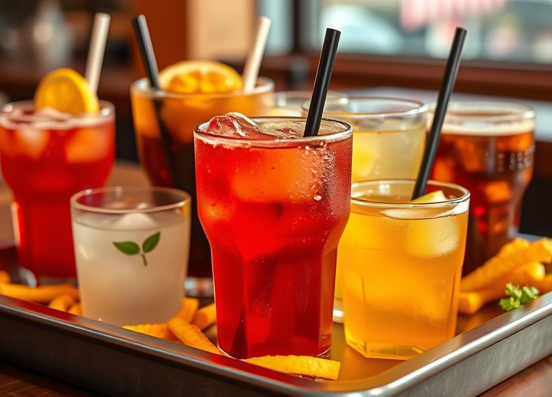 Drinks As Part Of A Tray