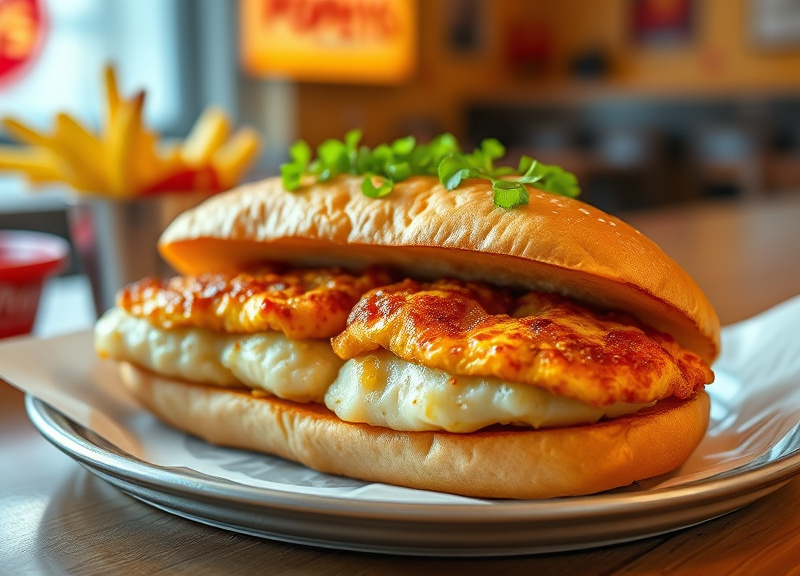 Flounder Fish Sandwich Menu